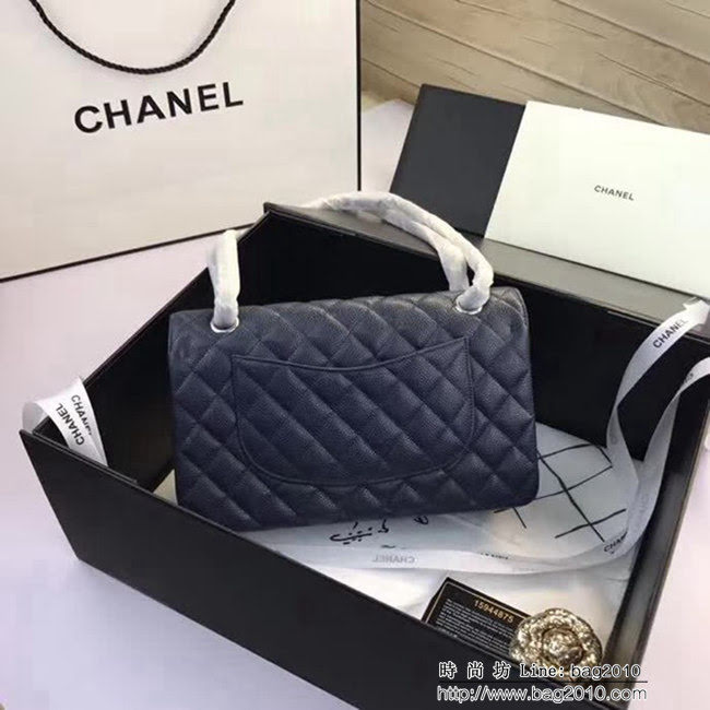 香奈兒CHANEL 升級版A1112全新經典小羊皮金銀鏈條單肩斜挎包 DSC1740